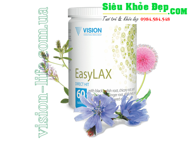 EasyLAX Vision giải pháp hiệu quả cho chứng táo bón, đầy hơi, chướng bụng