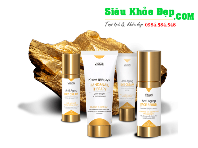 Vision Skincare Bộ mỹ phẩm cao cấp chống lão hóa da của Vision