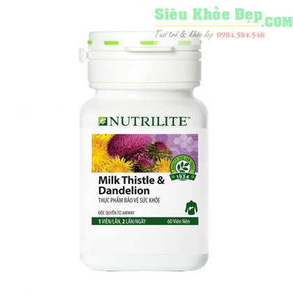 THỰC PHẨM BẢO VỆ SỨC KHỎE NUTRILITE MILK THISTLE & DANDELION ( 60 VIÊN/LỌ)