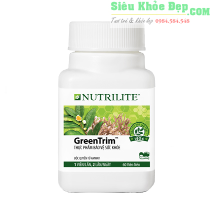 Thực phẩm bảo vệ sức khỏe Nutrilite Green Trim- Hỗ trợ giảm cân, Nutrilife Green trim amway chính hã