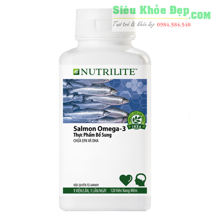 TP bổ sung Nutrilite Salmon Omega - 3 (120 viên nang mềm/lọ)  