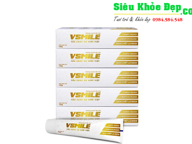 Kem đánh răng thảo dược vsmile vinalink